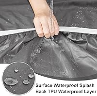 Vista 5 de NAISI Waterproof Couch Cushion Covers Thick Velvet Fabric Washable Sofa Slipcovers Sectional Couch Covers for 3 Pieces Separate L Shape Couch Cover