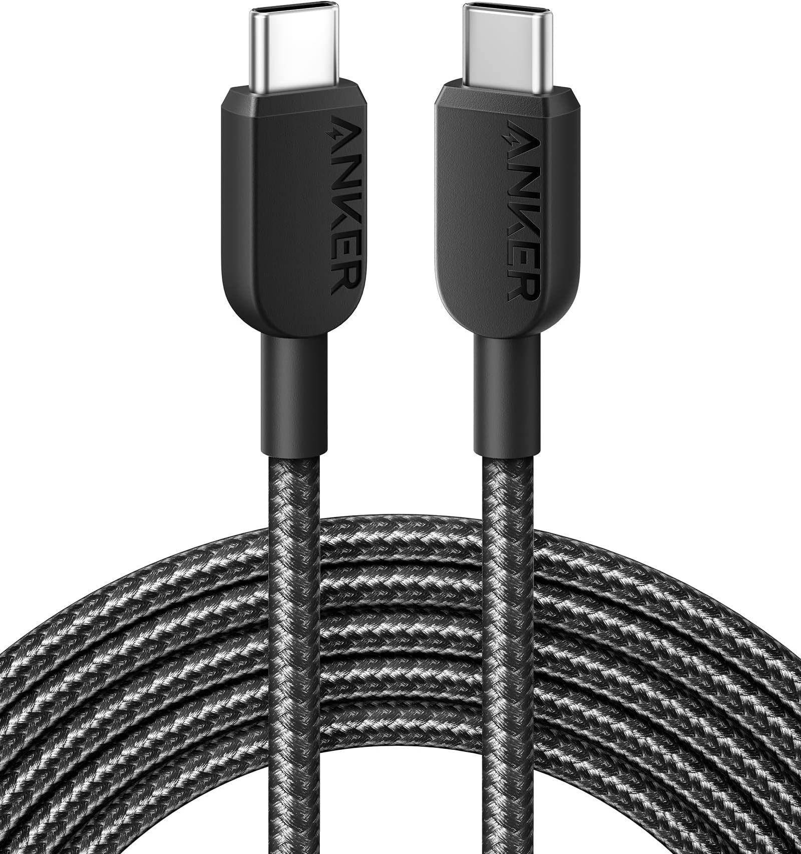Anker USB C Cable, 310 to Cable (10ft), (60W/3A) Charger Fast Charge for Samsung Galaxy S22, iPad Pro 2021, Mini 6, Air 4, MacBook 2020, Switch (USB 2.0)