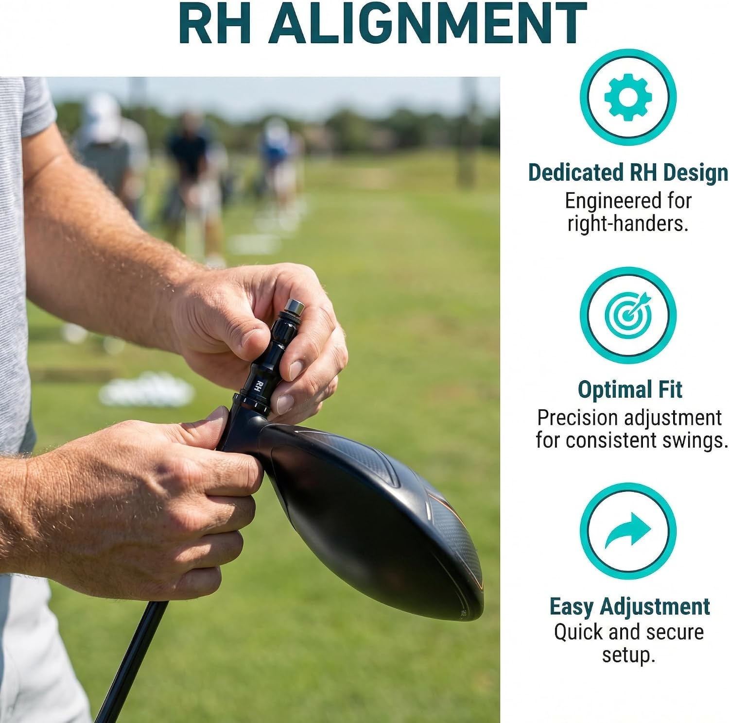 .335 Golf Shaft Adapter Sleeve for Taylormade M1-M6 SIM Qi10 Stealth RH 2 Pack | RH driver & fairway wood adapter; adjustable loft/lie; complete installation kit; also fits Callaway Rogue series shafts
