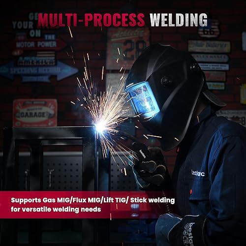 Miniatura 3 de bestarc MIG Soldador MIG145 145Amps Gas MIGGasless Flux Core MIGLift TIGStick 3 en 1 MIG Máquina de soldadura MIG, soldador MIG 110V 220V con