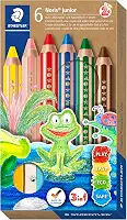Lápis de Cor 3 em 1, Staedtler, Buddy, 140 C6, 6 Cores