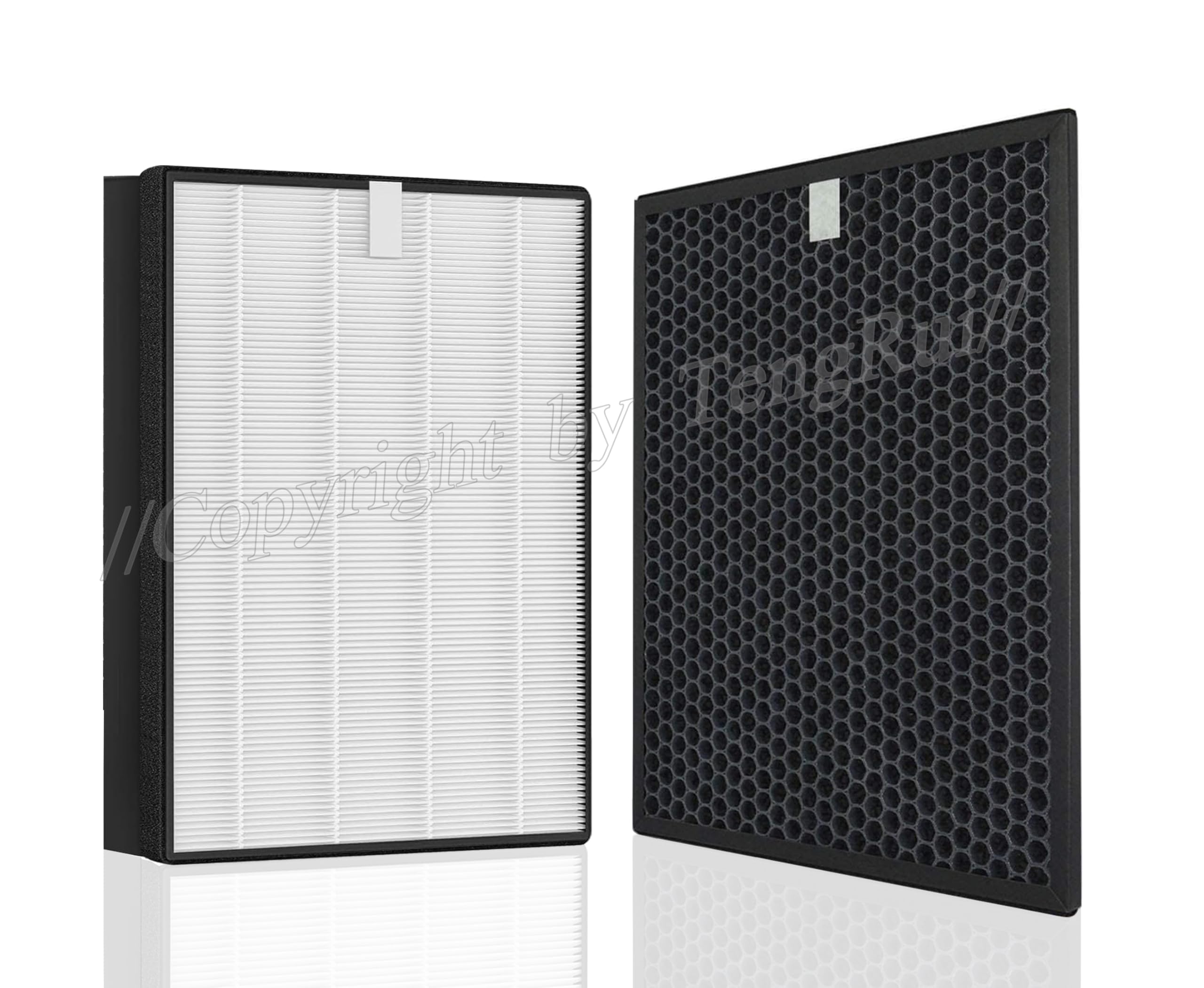 TengRui True HEPA Filter & FY2420/30,FY2422/30 Active Carbon Filter Replacement Compatible with Philips AC2882, AC2887, AC2889 & AC3829/10, Series 2000 and 3000 Air Purifiers