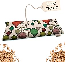 Odourless Heated Cushion (35 x 12 cm) – Microwave Thermal Bag with Heating Seeds – Warmer with Unscented Wheat Seeds