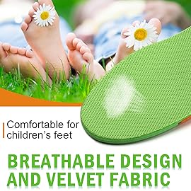 Ailaka Kids Orthotic Cushioning Arch Support Shoe Insoles, Children Pu Foam Inserts for Flat feet, Plantar Fasciitis, Feet Heel Pain Relief