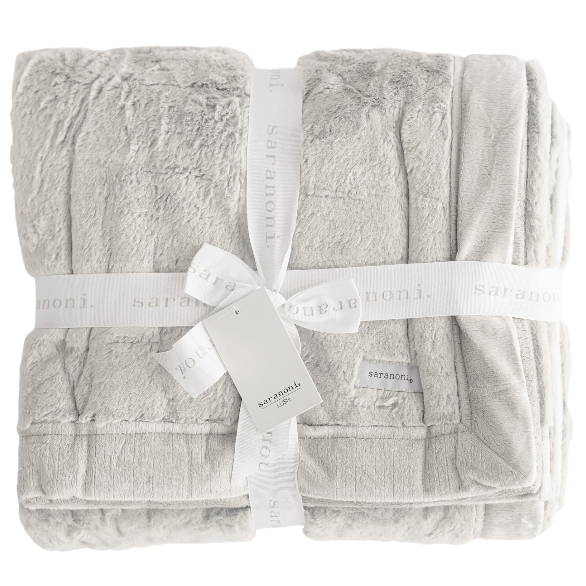 Saranoni Lush Plush Blanket Soft Adult Blanket Feather XL 60x80