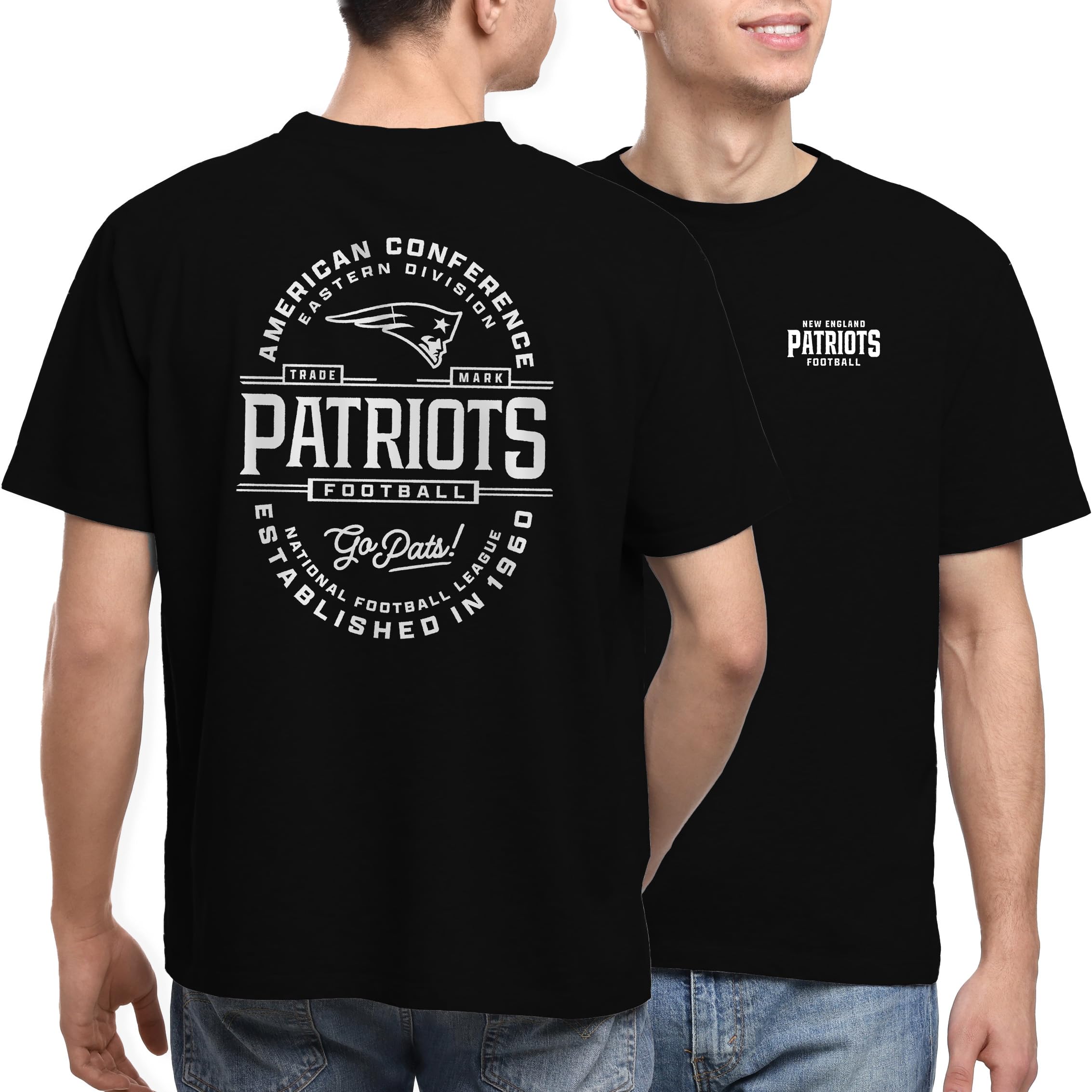 Junk Food NFL - Heritage Type - Unisex Adult Short Sleeve Fan Tee