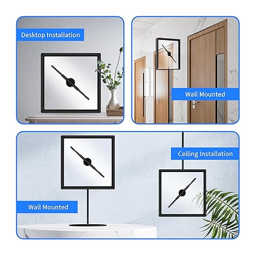 Miniatura 6 de Ventilador de exhibición publicitaria holográfica 3D de 17.7 pulgadas, 800 P de alta resolución y WiFi añadido, ventilador de proyector holográfico