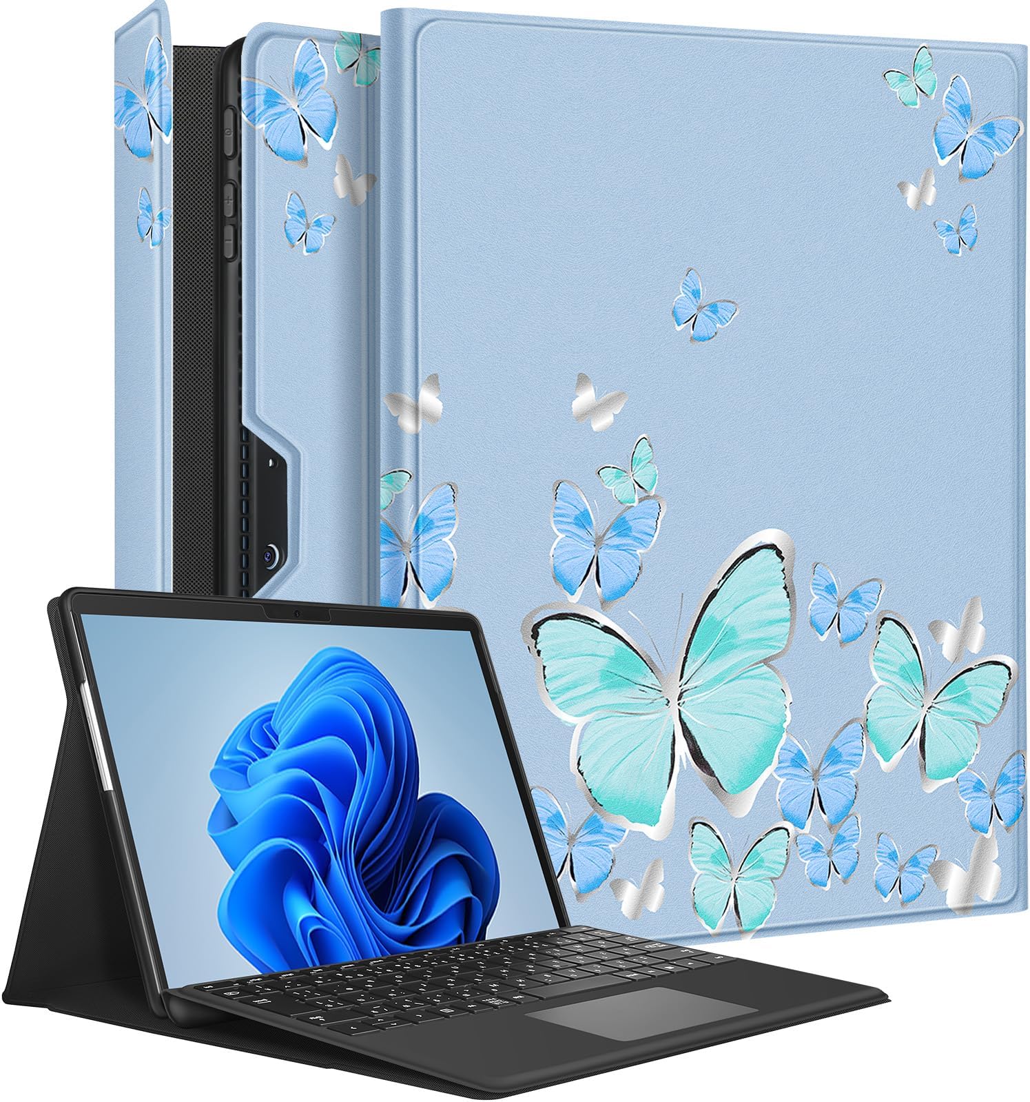 SSS·GRGB Coque Pour Microsoft Surface Pro 11/10/9/8 13", Avec Housse De