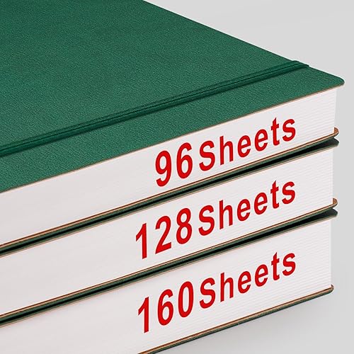 Miniatura 9 de AHGXG Diario de puntos con viñetas Cuaderno de 320 páginas con cuadrícula de puntos B5, diario grande de 3.53 ozm, papel punteado grueso de 3.53