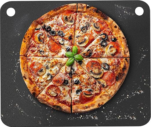 Amazon.com: Primica Piedra para hornear de acero para pizza para horno  regular, horno de piedra de 16 x 13.4 x ¼ pulgadas, parrilla de acero para  hornear duradero y de alto rendimiento,