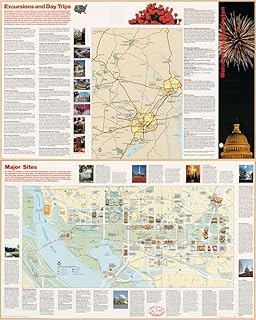 Historic Prints 18" x 24" 1987 Map of Washington District of Columbia United States