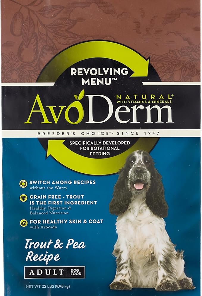 AvoDerm Natural Revolving Menu Trout and Pea Recipe Adult