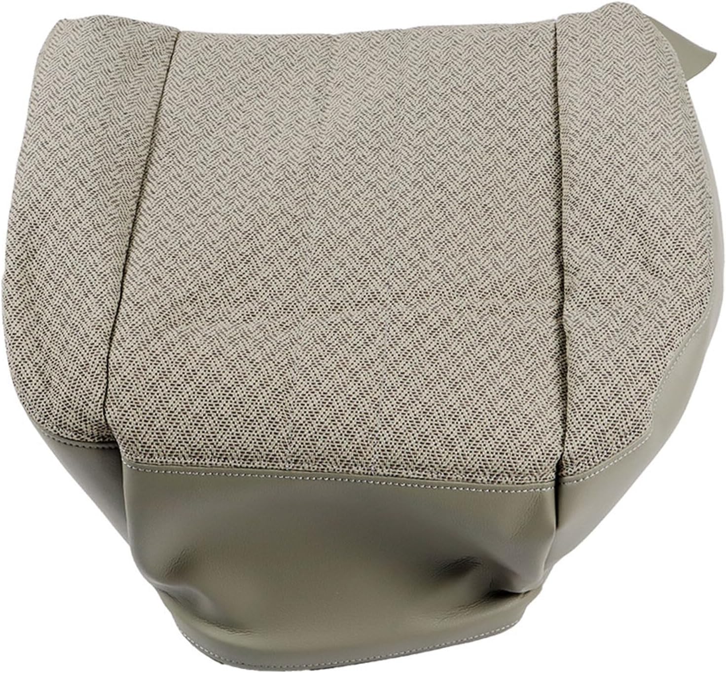 GXYWADY Driver Bottom Cloth Seat Cover Pewter Gray Replacement for 2003-2014 Chevy Express 1500 2500 3500 Van