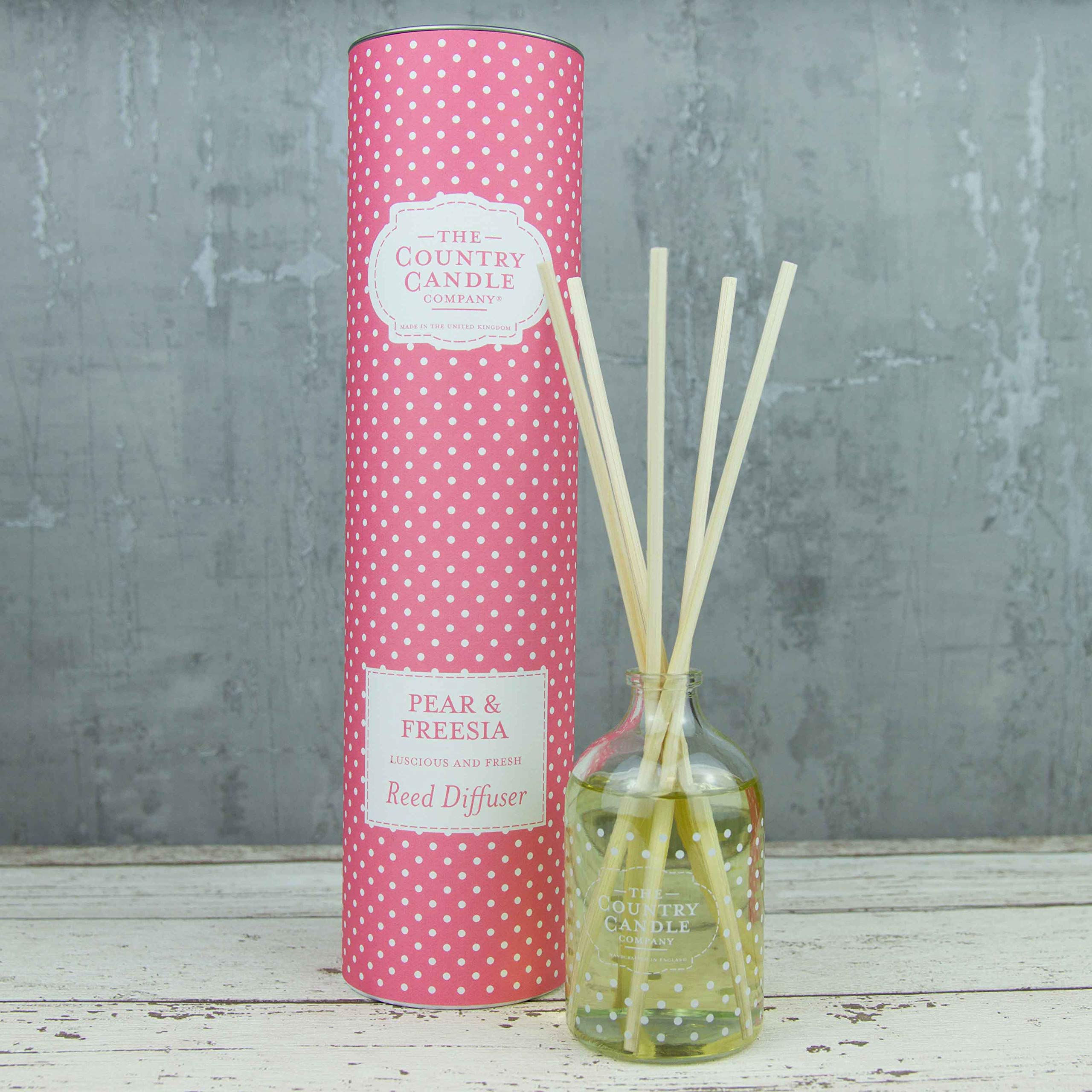 The Country Candle Co. Pear & Freesia Polka Dot Reed Diffuser