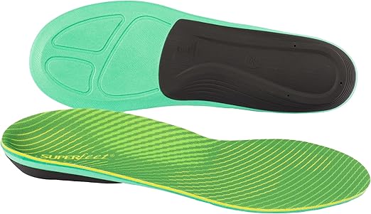 Superfeet Run Support High Arch (V2) Insoles - Trim-to-Fit Carbon Fiber Orthotic Shoe Inserts for Running Shoes - Professional Grade - 11.5-13 Men / 12.5-14 Women