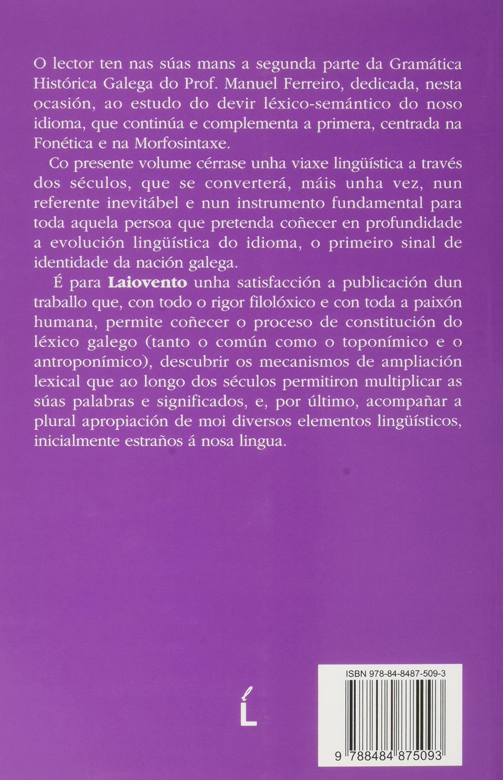 Gramática histórica galega II: Lexicoloxia: 95 (ENSAIO)