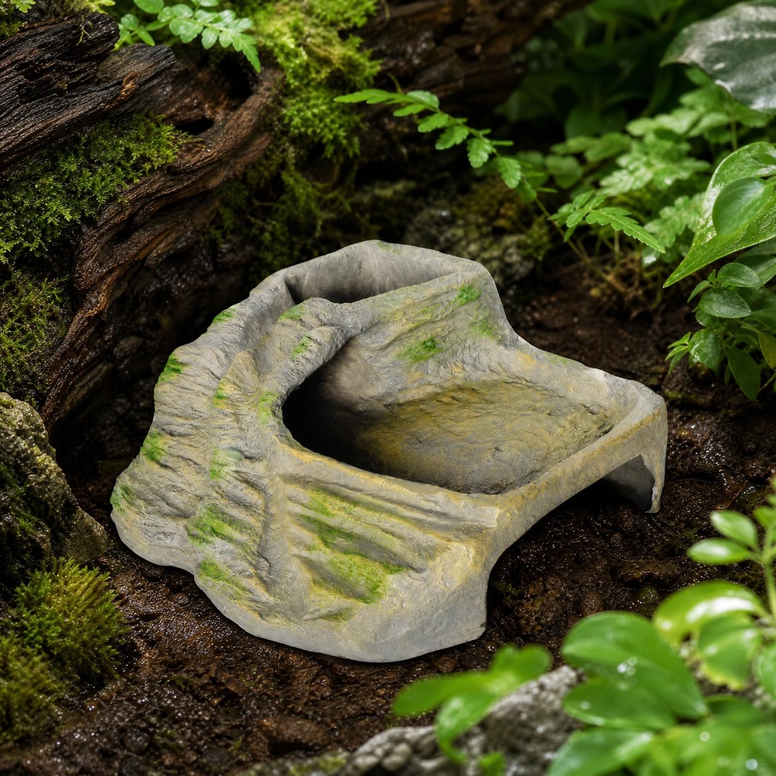 Milageto Basking Refuge Creuse Texturé Plateforme Repos Rampe Multifonctionnel, A