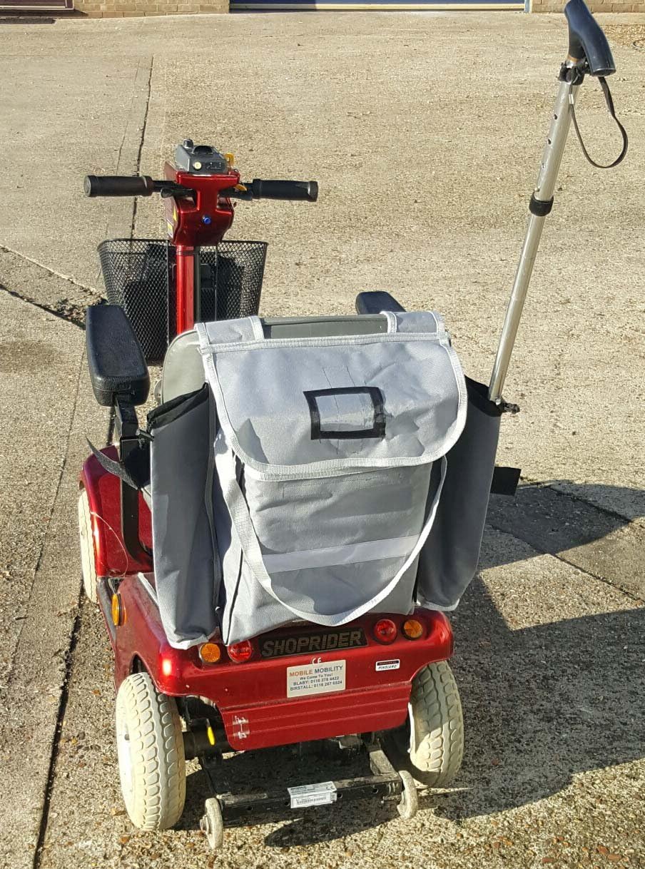 Deluxe quality mobility scooter bag with crutch/stick holders Amazon