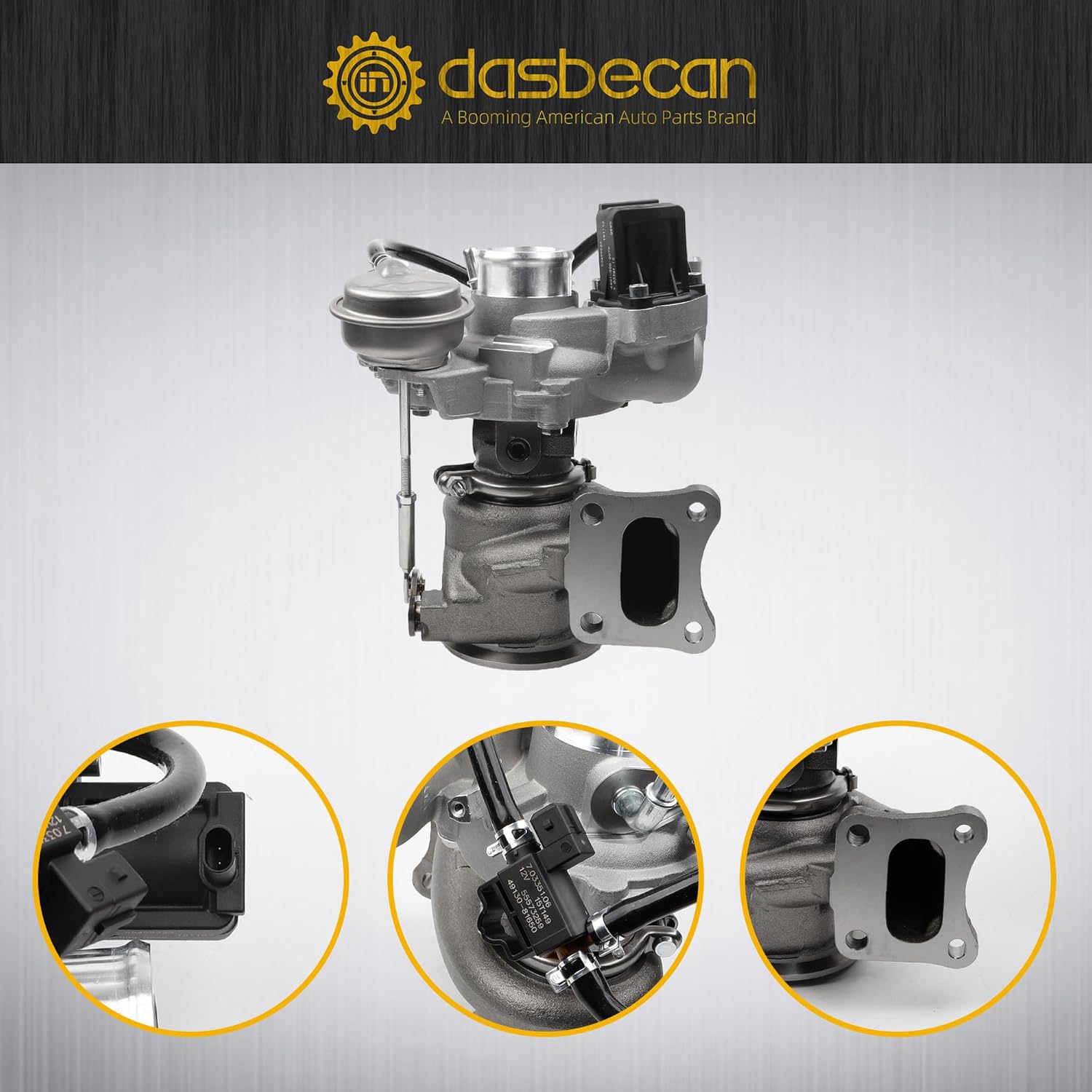 Dasbecan 12687057 Turbo Turbocharger Kit Compatible with Chevy Malibu 2016-2023 1.5L Engine Turbocharger Replace# 12669064