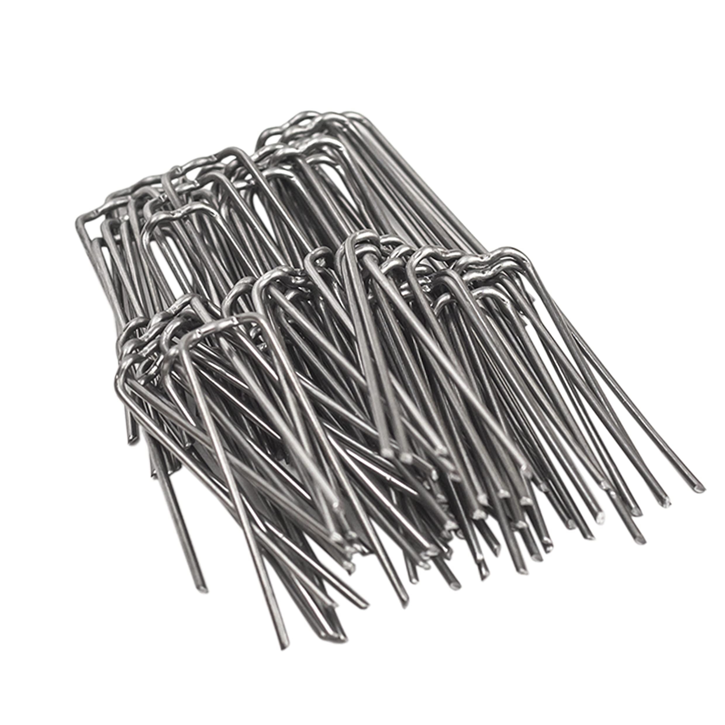 Patenthaften im Set - Verschiedene Größen - Krampen Kranznadeln Haften Steckklammern Patenthafte für Kränze Römerhaften für den Garten (10 x 30 mm 1 kg)