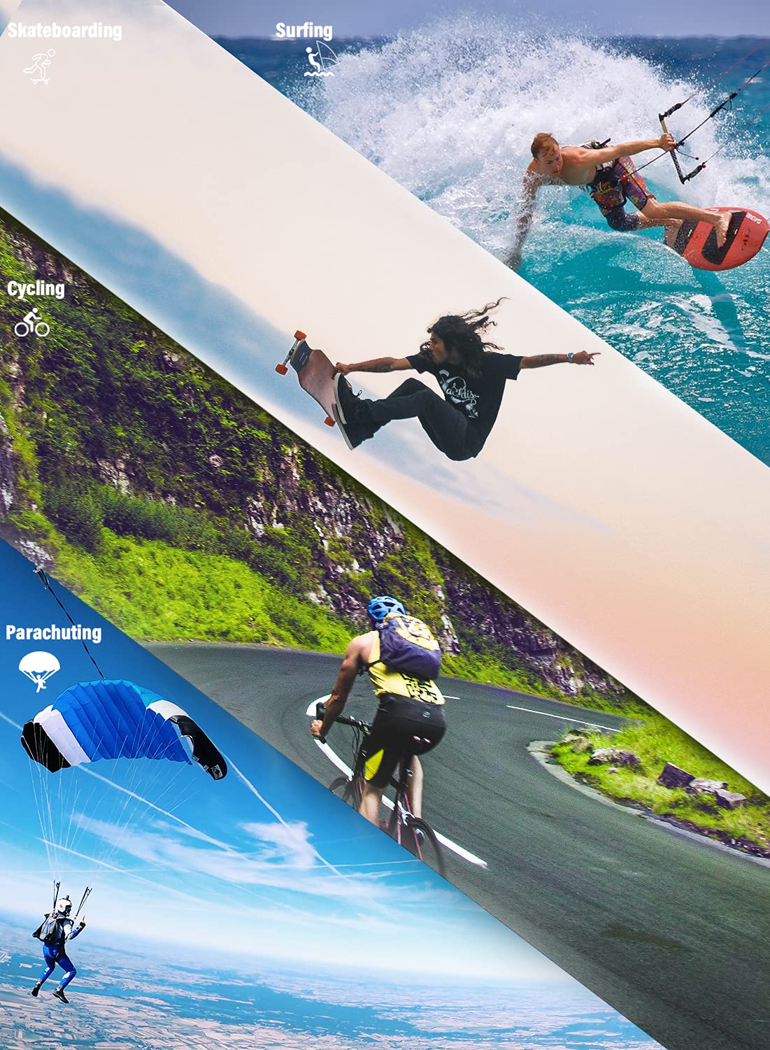 Exprotrek Action Cam 4k 30fps - 20MP Kamera 170° Ultra-Weitwinkel für Exprotrek Action Cam 4k 30fps - 20MP Kamera 170° Ultra-Weitwinkel für