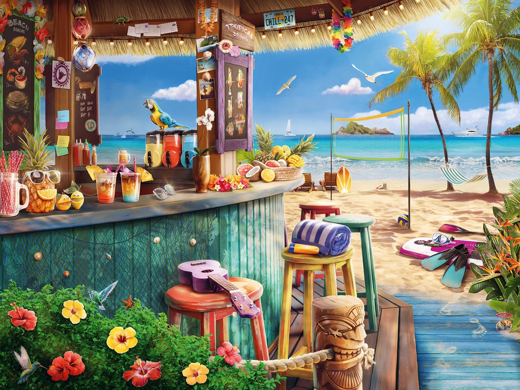 Ravensburger Beach Bar Breezers 1500 Piece Jigsaw Puzzles for Adults and Kids Age 12 Years Up