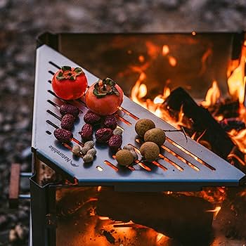 Naturehike 焚火台 ガラス 一度のみ使用　清掃済み Naturehike 焚き火台 折りたたみ キャンプ ガラス製 4面透明