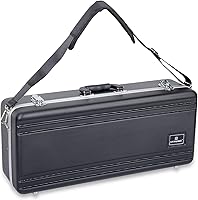 Vista 5 de Crossrock Funda contorneada moldeada ABS para saxofón alto con correa única - Negro (CRA861ASBK)