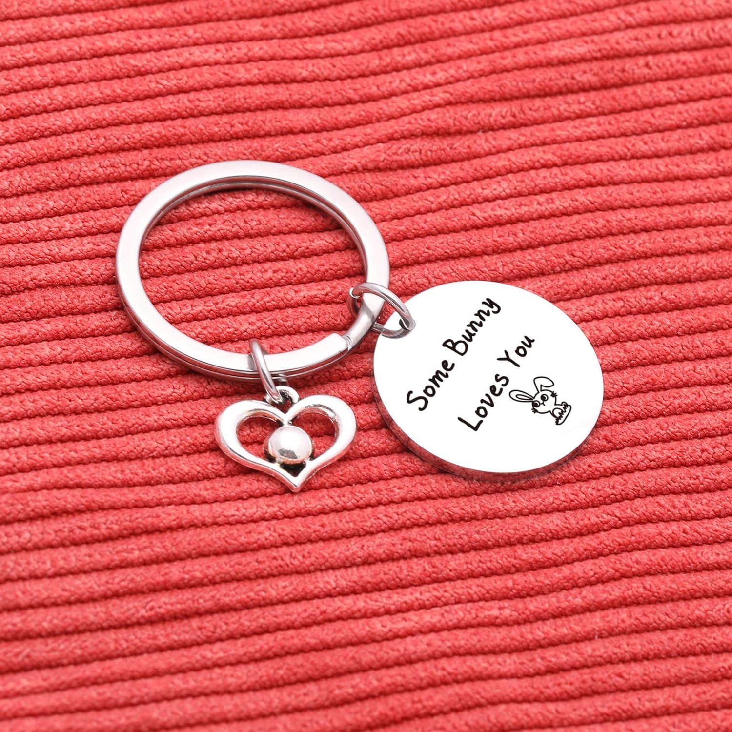 Nothers V.nisy Rabbit Keychain Easter Jewelry Rabbit Lover Keychain Bunny Gift Bunny Themed Jewelry Bunny Lady Gift Bunny Mom Jewelry Bunny Lover Gift Bunny Charm Keychain - Image 2