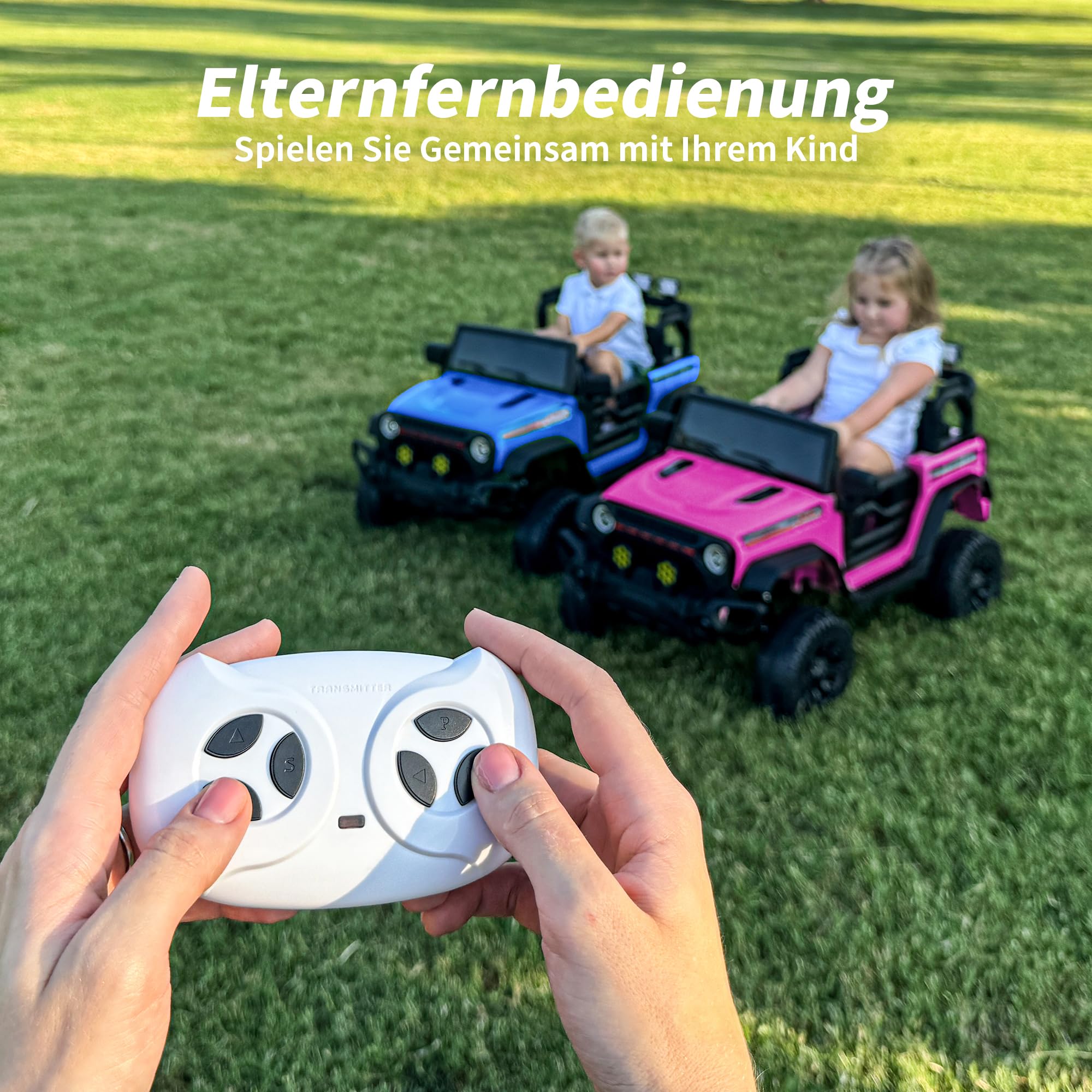 Hikiddo 12V Kinder Elektroauto für Kinder ab 3 Jahre mit Fernbedienung