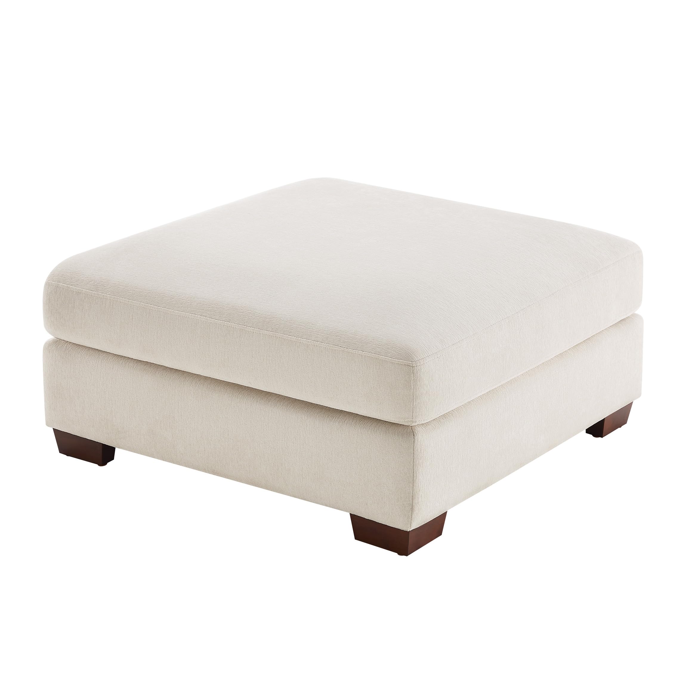 VANOMi 37.4" Upholstered Square Module for Modular Sectional Sofa (Beige, Ottoman Module)