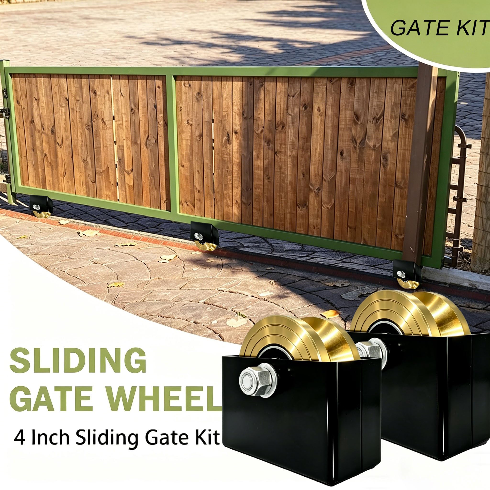 Heavy Duty Sliding Gate Rollers - 2 Pack -2 Heavy Duty Sliding Gate Rollers - 2 Pack -2