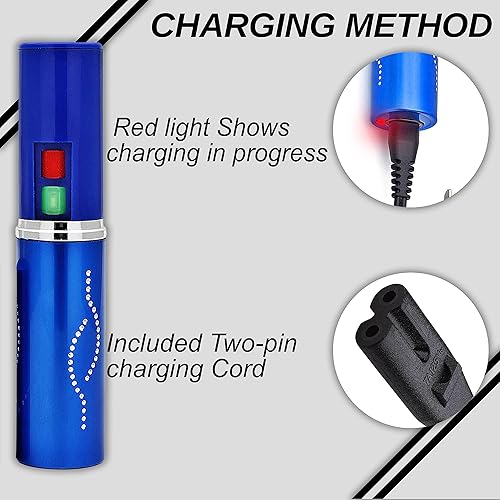 Miniatura 5 de FIGHTSENSE Kit de defensa personal para mujer, spray de pimienta y linterna de lápiz labial de autodefensa, batería recargable, llavero bolsa de