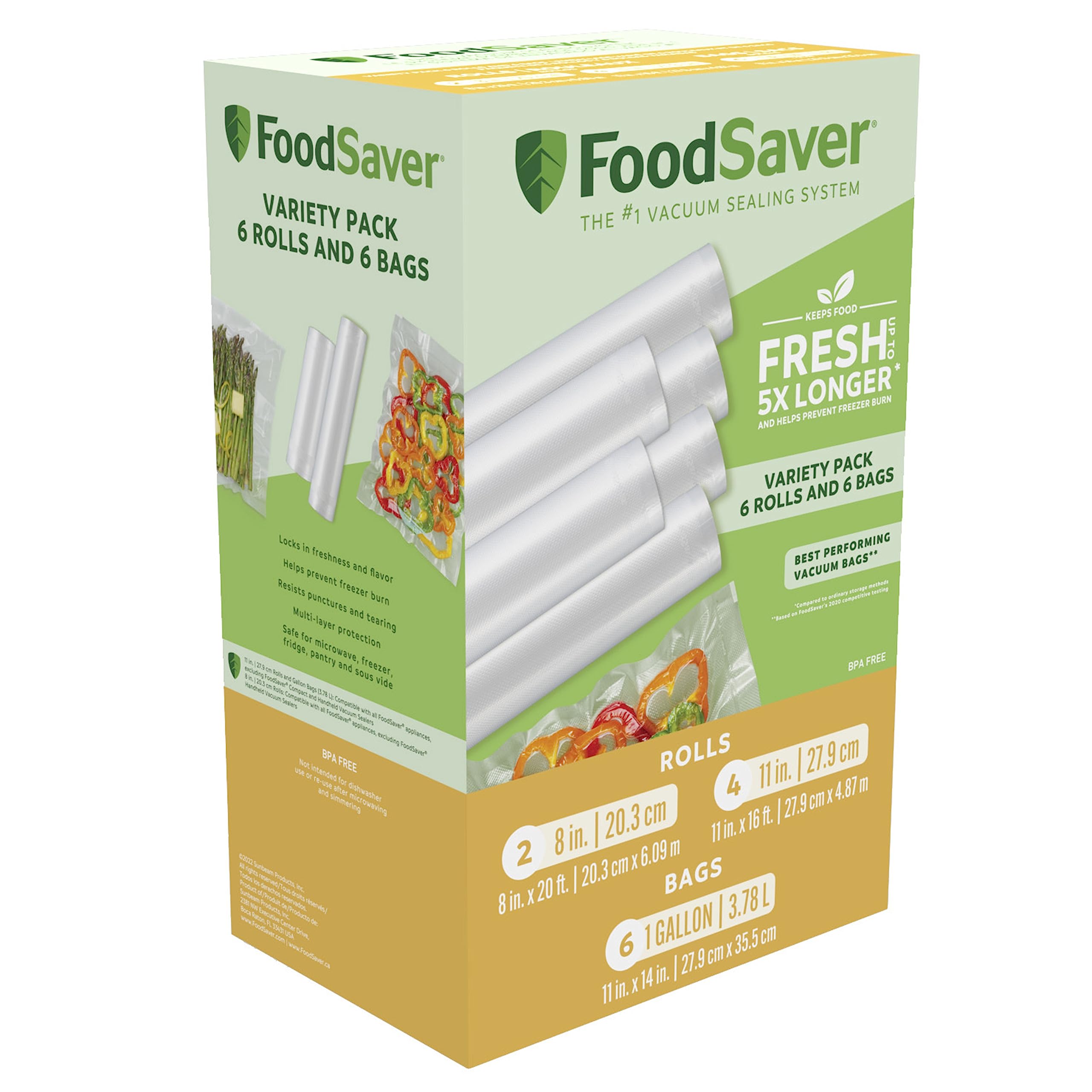 FoodSaver 真空パック機 Special Value Pack FoodSaver Vacuum Sealer Bags & Rolls Combo Pack