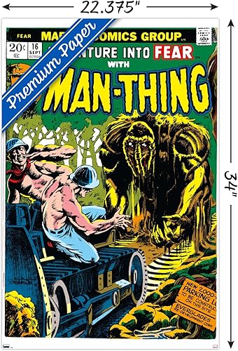 Miniatura 3 de Trends International Marvel Comics Man-Thing #16 - Póster de pared, 34 pulgadas de largo x 22.4 W, versión premium sin marco
