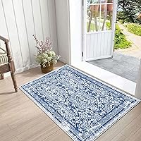 Vista 1 de Vaukki - Alfombra de pasillo, suave y peluda, alfombra antideslizante lavable, para lavandería, cocina, granja, baño, entrada y dormitorio