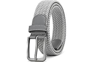 Braided Stretch Belt, for Men - Elastic Woven Belt