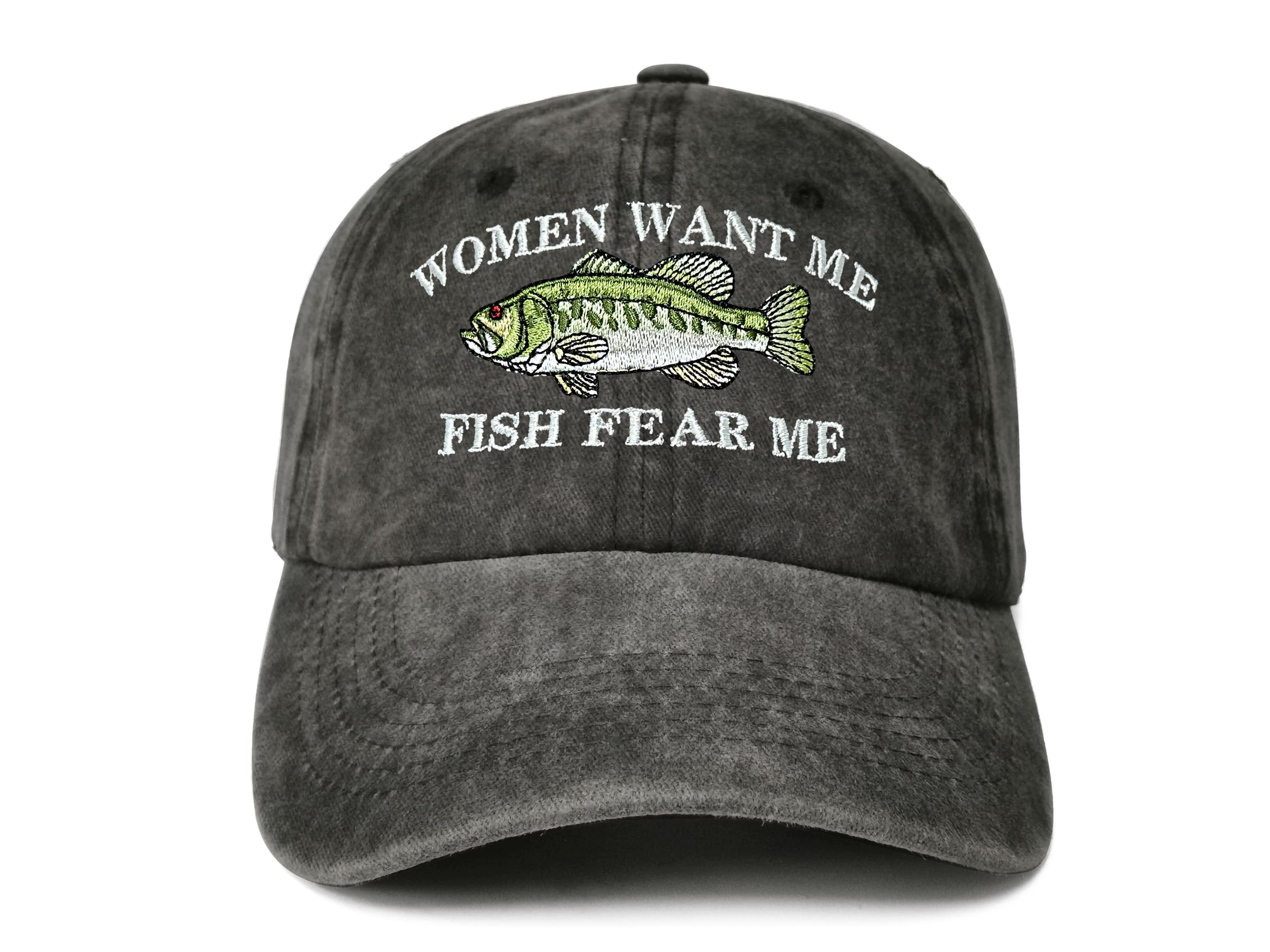 Fish Fear Me Women Want Me Embroidered Baseball Caps for Men Boy