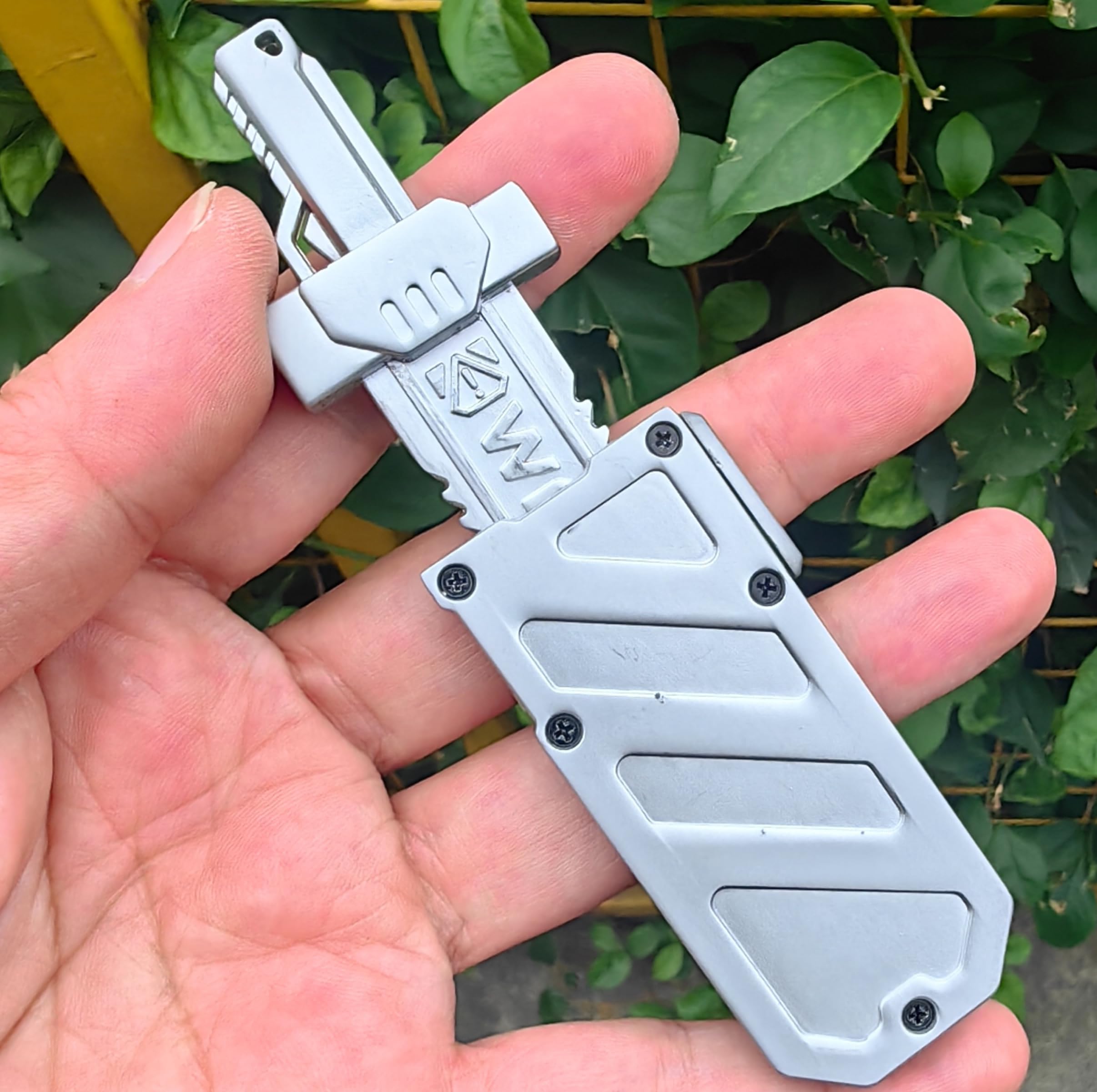 T-Conceal EDC Fidget Sliders Fidget Toys Stress Relief for Adults Metal Toy Mechanical Push Stress Relief Toy Sword Style Fidget Toy for (Silver) - Image 2