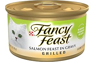 Fancy Feast Seafood Grilled Salmon Feast Wet Cat Food in Gourmet Gravy