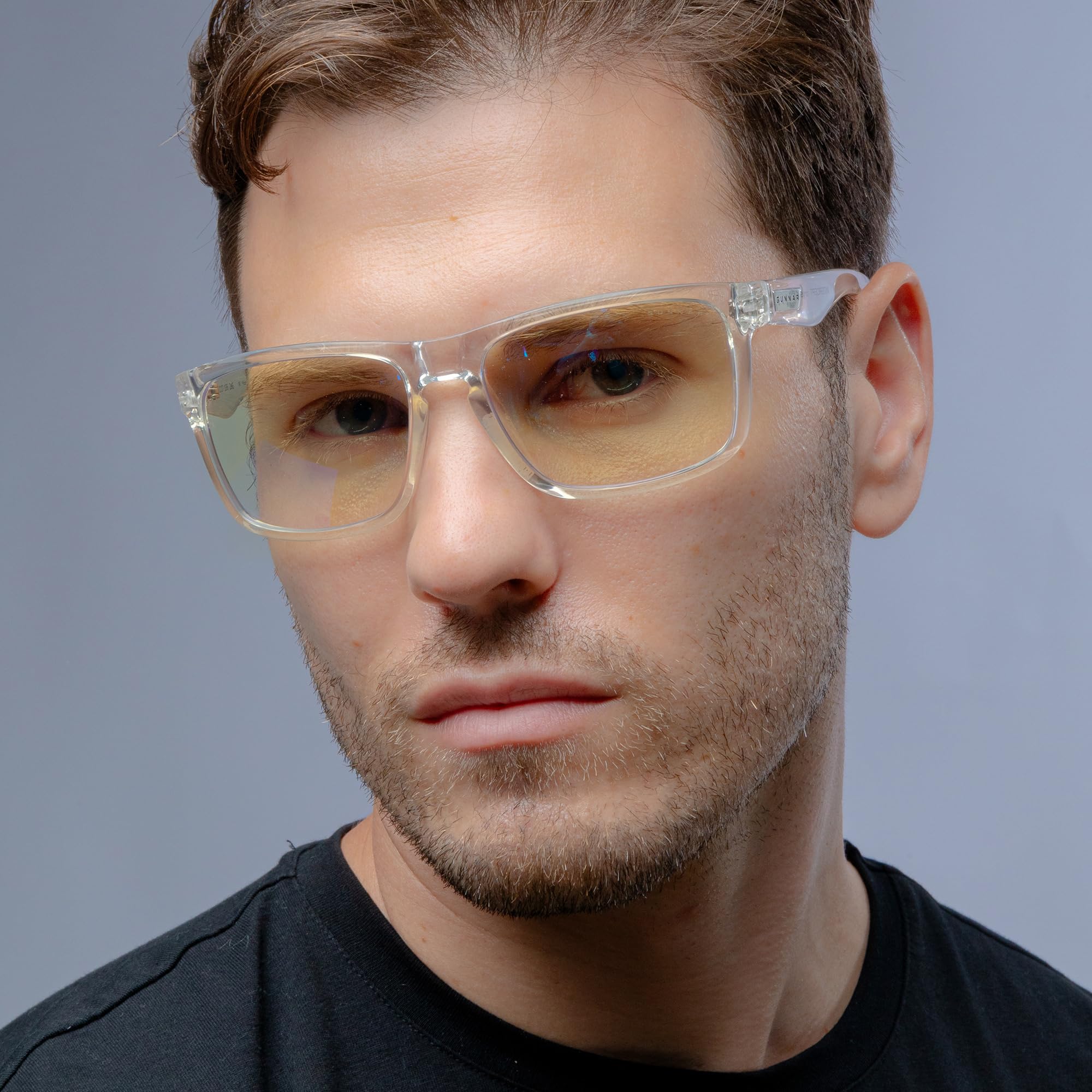 Gunnar Gaming- und Computerbrille - Intercept, Tortoise Rahmen, Amber Linsen - Blaulichtfilter Brille, Premium Blaufilter, UV-Schutz,