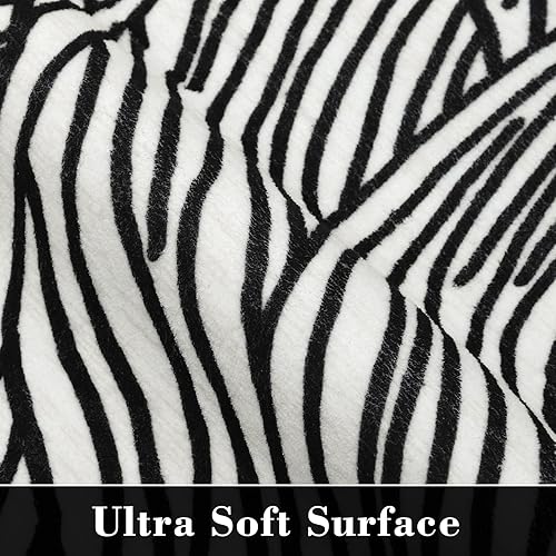 Miniatura 3 de Zacoo Alfombra de entrada de 2 x 3 pies, lavable, moderna, antideslizante, pequeña, alfombra de baño, alfombra con patrón de línea para dormitorio,