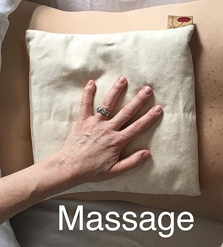 Miniatura 5 de Mejor Precio Almohada Cuadrada Natural Denim Cereza Pit-Stone, Comprimir CalienteFrío para Microondas, Almohadilla de Calor Sostenible, Alivio del