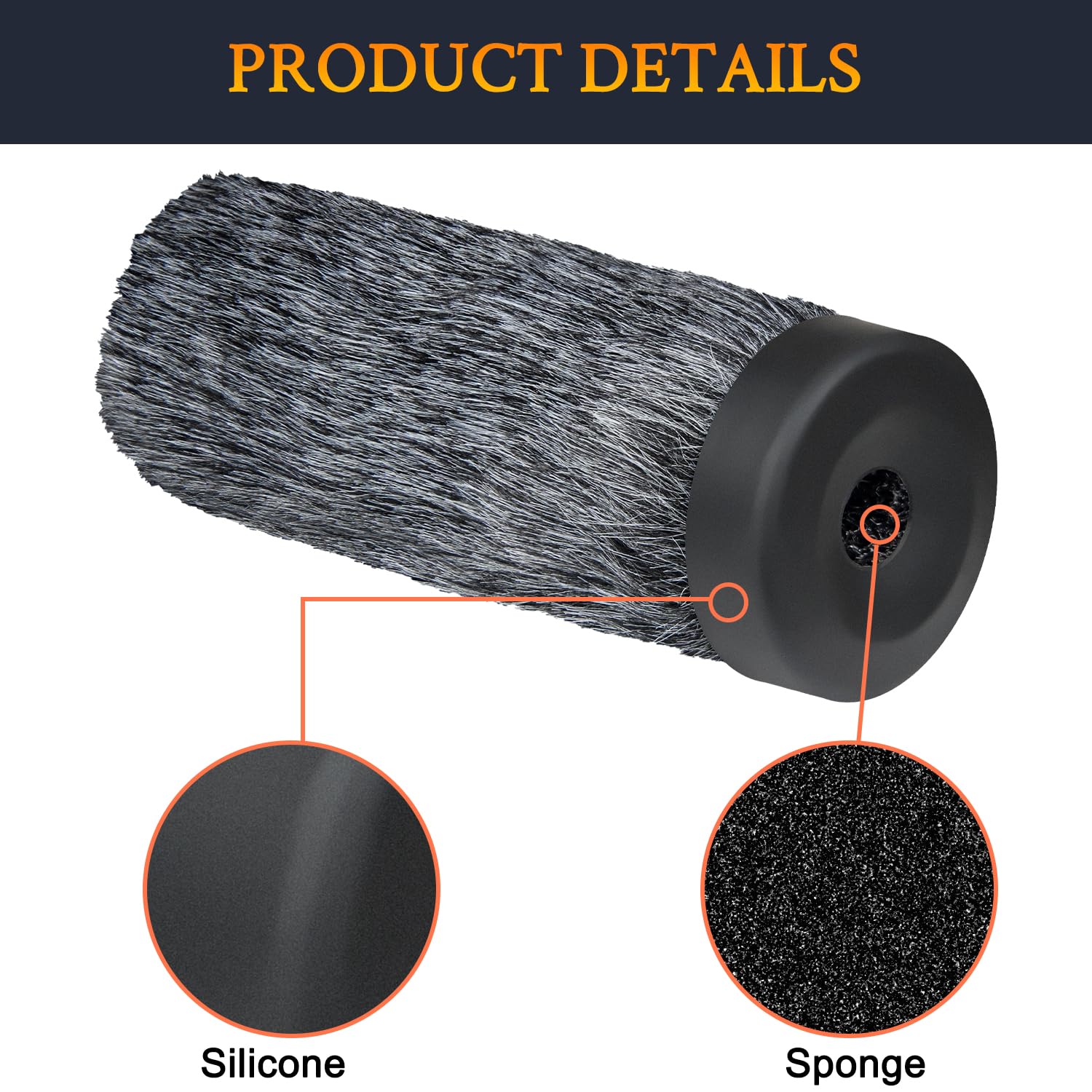 SOULWIT Paravento Pelliccia per RØDE NTG4+ (Rode NTG4 Plus) - Microfono a fucile Professionale a doppia alimentazione, Filtro Anti-pop e Copertura Antivento - Nero
