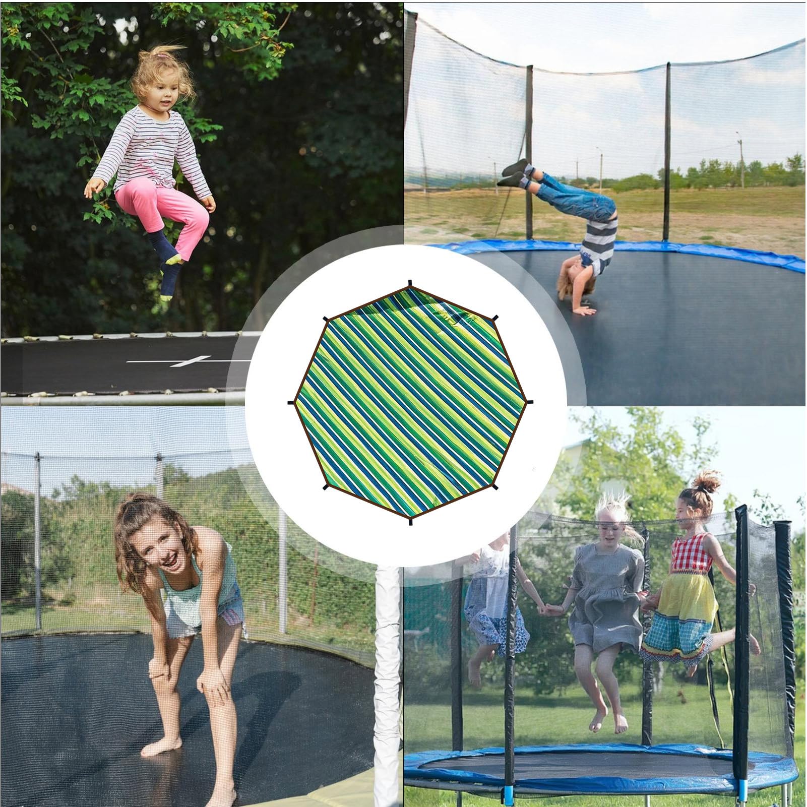 Trampolin Schutzabdeckung wasserdichte Robuste Trampolinabdeckung Als | Outdoor Sport Zubehör Für Indoor Fitness Spielplatz Garten Freizeit Sommer Kinder Spiel