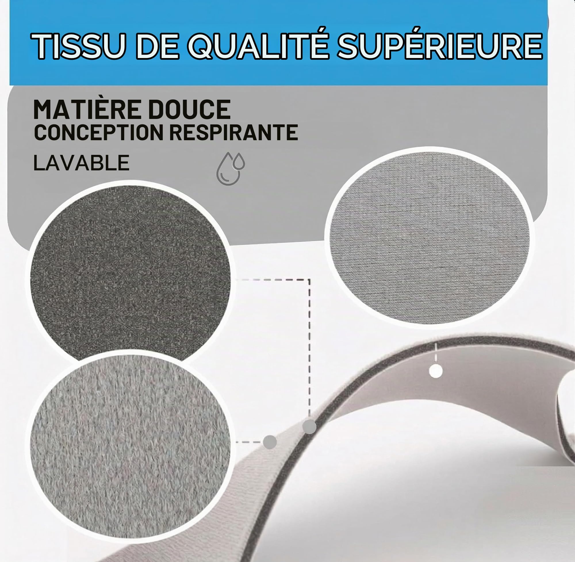 Sangles de Masque Nasal Eson Compatibles avec le Fisher and Paykel Eson 2 et Simplus - Sangles de Rechange Compatibles avec le Masque Nasal F&P Eson 2 et Simplus (clips non inclus)