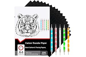 Raimarket Black Carbon Transfer Paper for Tracing