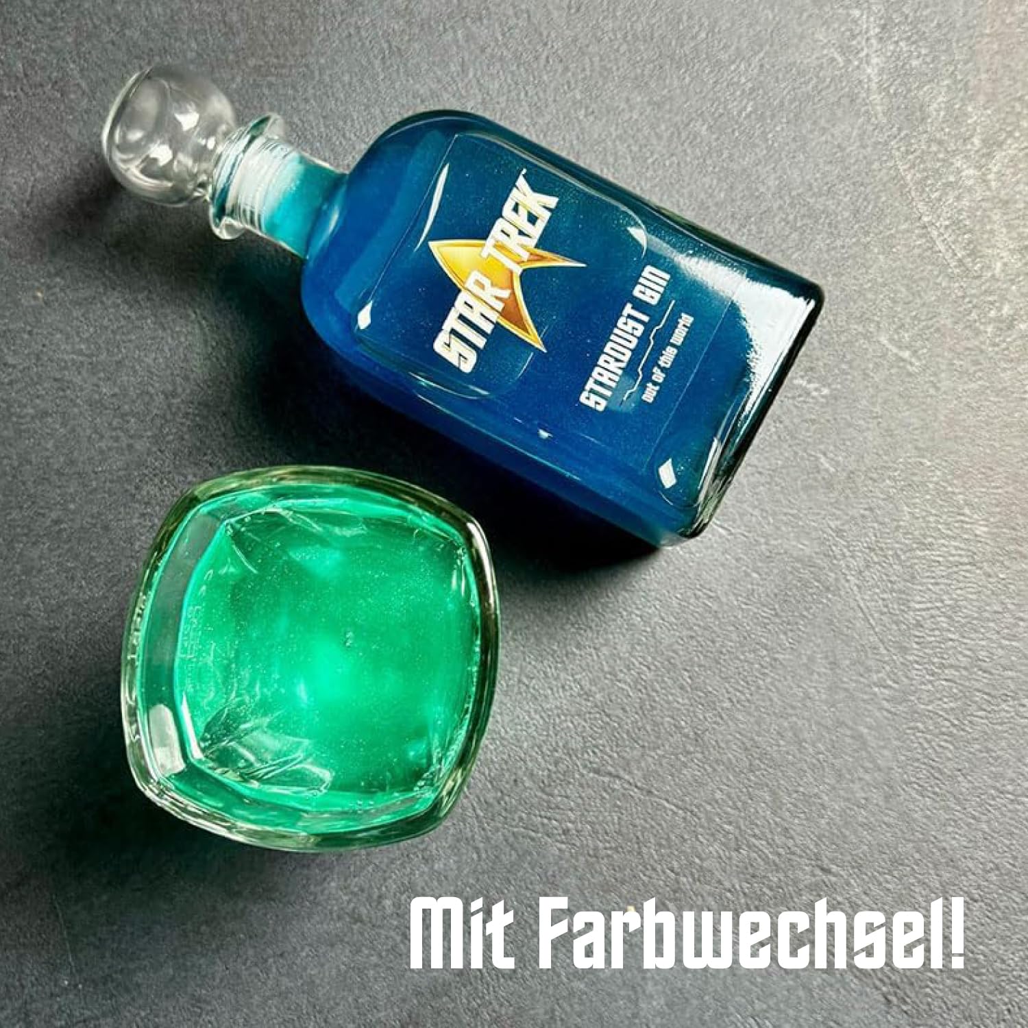 Star Trek - Stardust Gin by V-SINNE offizieller Star Trek Gin - magischer Sternenstaub-Farbwechsel - 500 ml 40% vol.