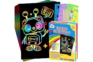 60 Pcs ZMLM Scratch Art Paper Rainbow Scratch Notes Sketch Pads