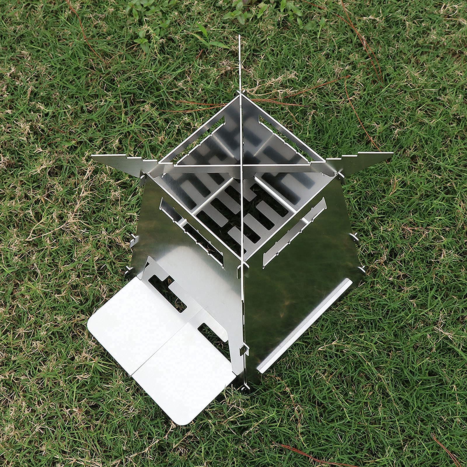 Ognisko na zewnątrz Grill, ognisko Składane grille kempingowe ze stali nierdzewnej Piece Przenośny grill kempingowy Outdoor Multiuse Grill Grill gazowy na węgiel drzewny